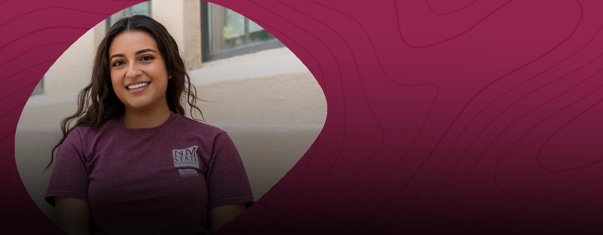 A smiling female student at New Mexico State University — NMSU Global Campus